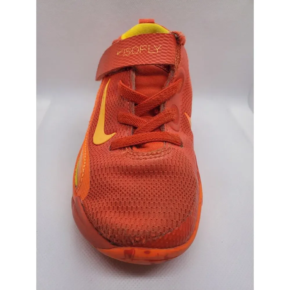 Nike IsoFly PS Total Orange Kids Basketball Shoes FQ7670-800 Sneakers Size 8C